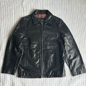 Vintage Banana Republic Black Leather Jacket